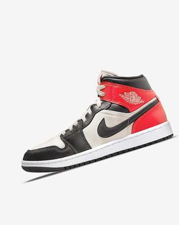 Nike Air Jordan 1 Mid SE Marrom Claro Rojos Claro Blancos | MX 4553
